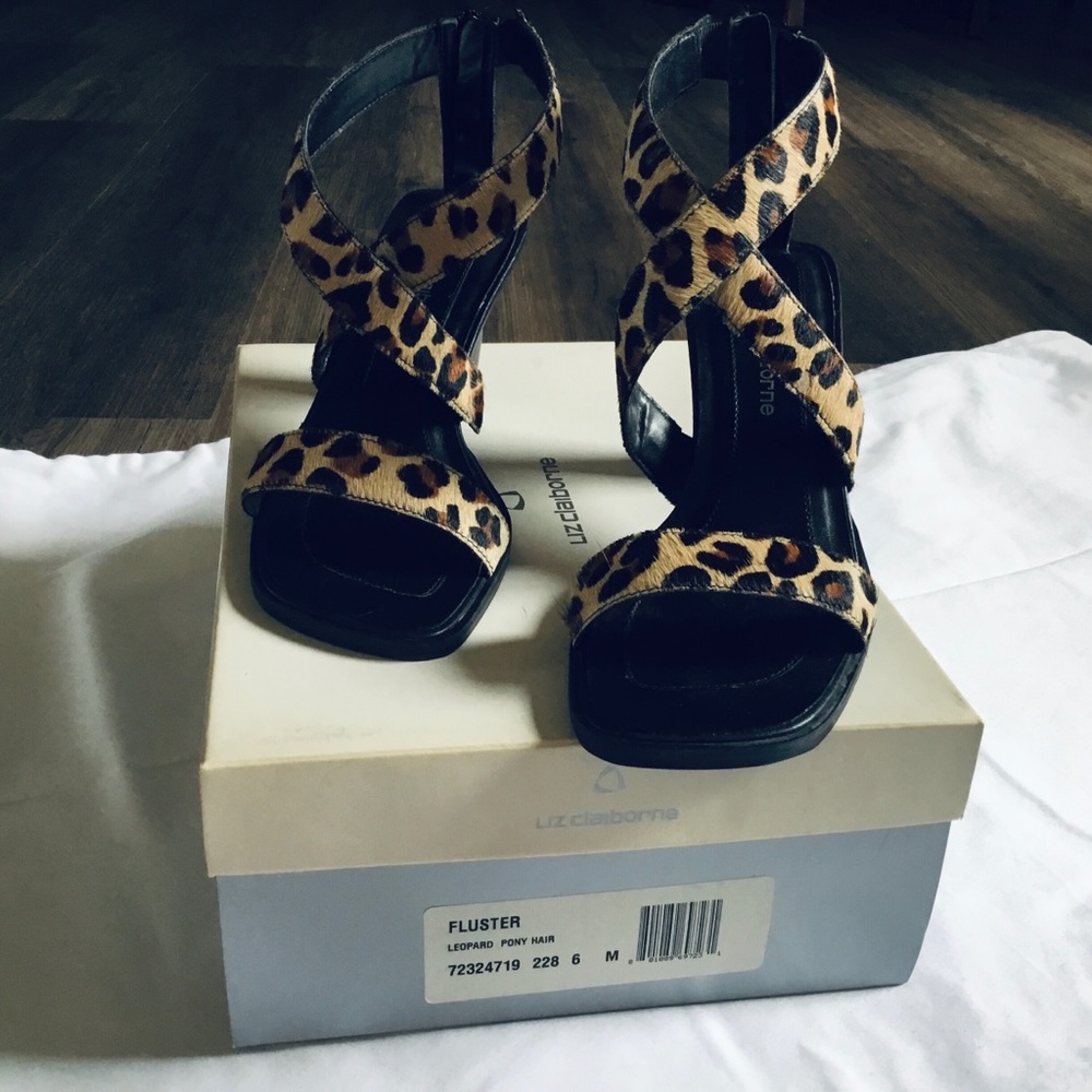 Liz Claiborne Leopard Print Women's Sandals
